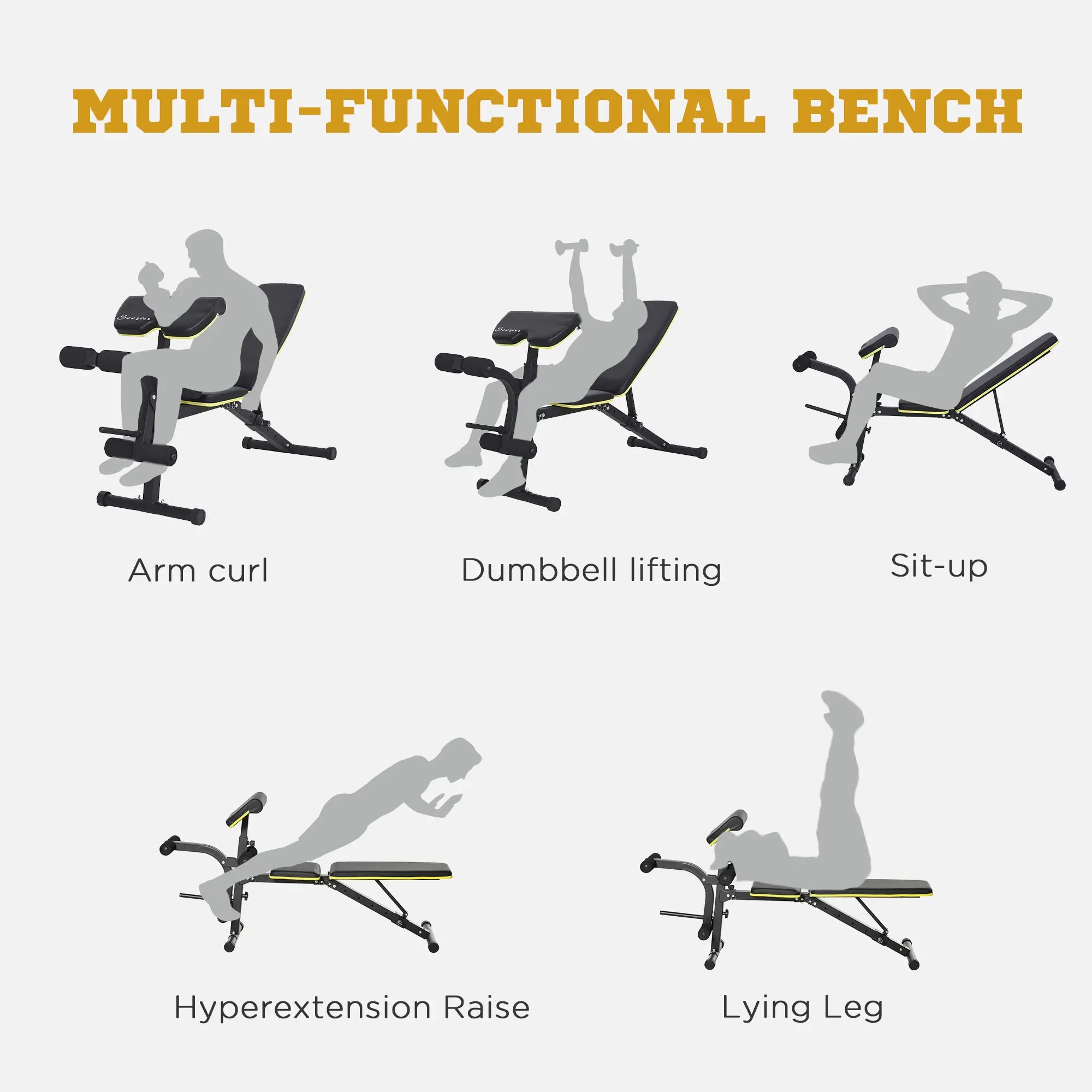 Adjustable Weight Bench, Multi-Functional Workout Bench, Adjustable Seat Weight Benches at Gallery Canada