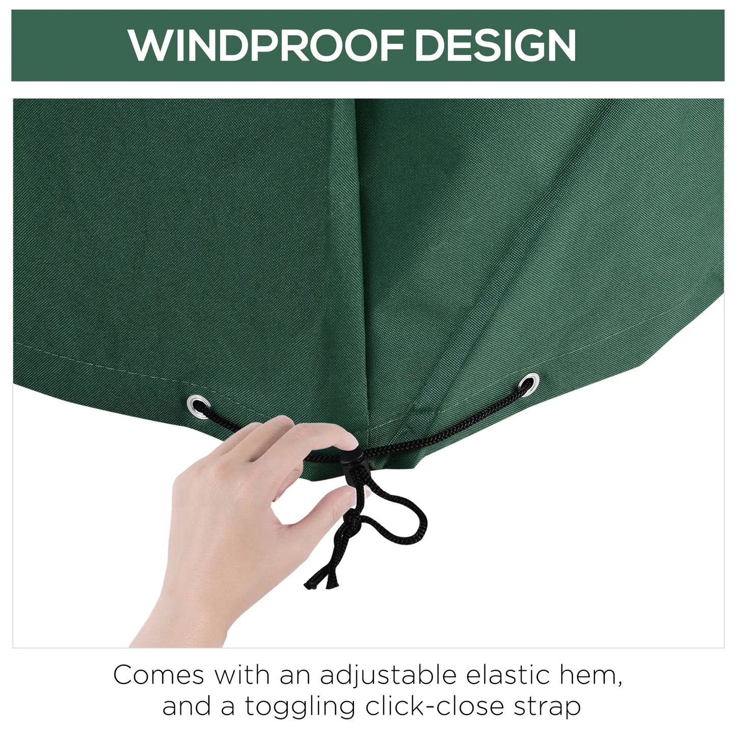Waterproof Outdoor Furniture Cover, 97" x 65" x 26", Green Patio Furniture Covers at Gallery Canada