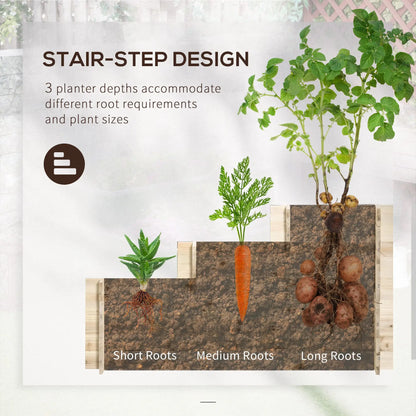 3 Tier Raised Garden Bed, 9 Grow Grids, Bed Liner, Outdoor Raised Garden Beds at Gallery Canada