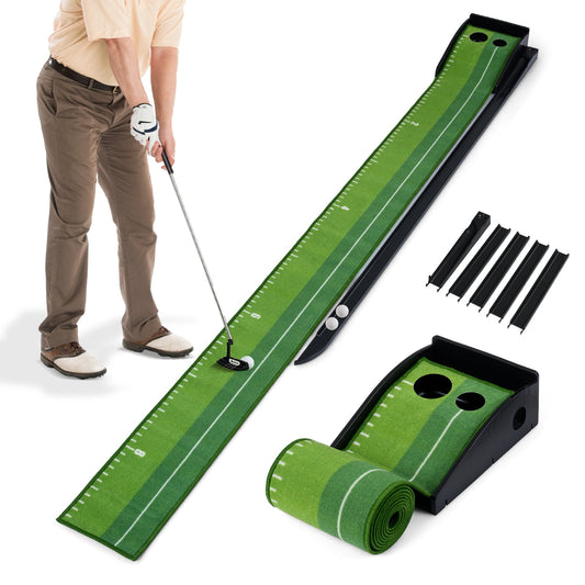 Indoor Golf Putting Mat, Auto Ball Return, 3 Practice Balls Golf Options at Gallery Canada