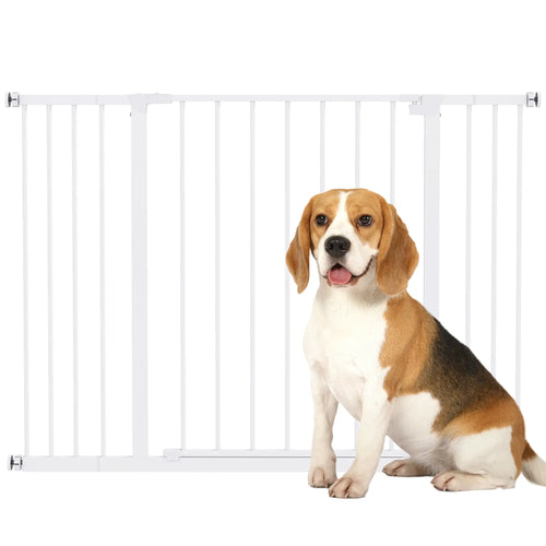 Pressure Fit Dog Gate, 29.9''-42.1'' Width, White