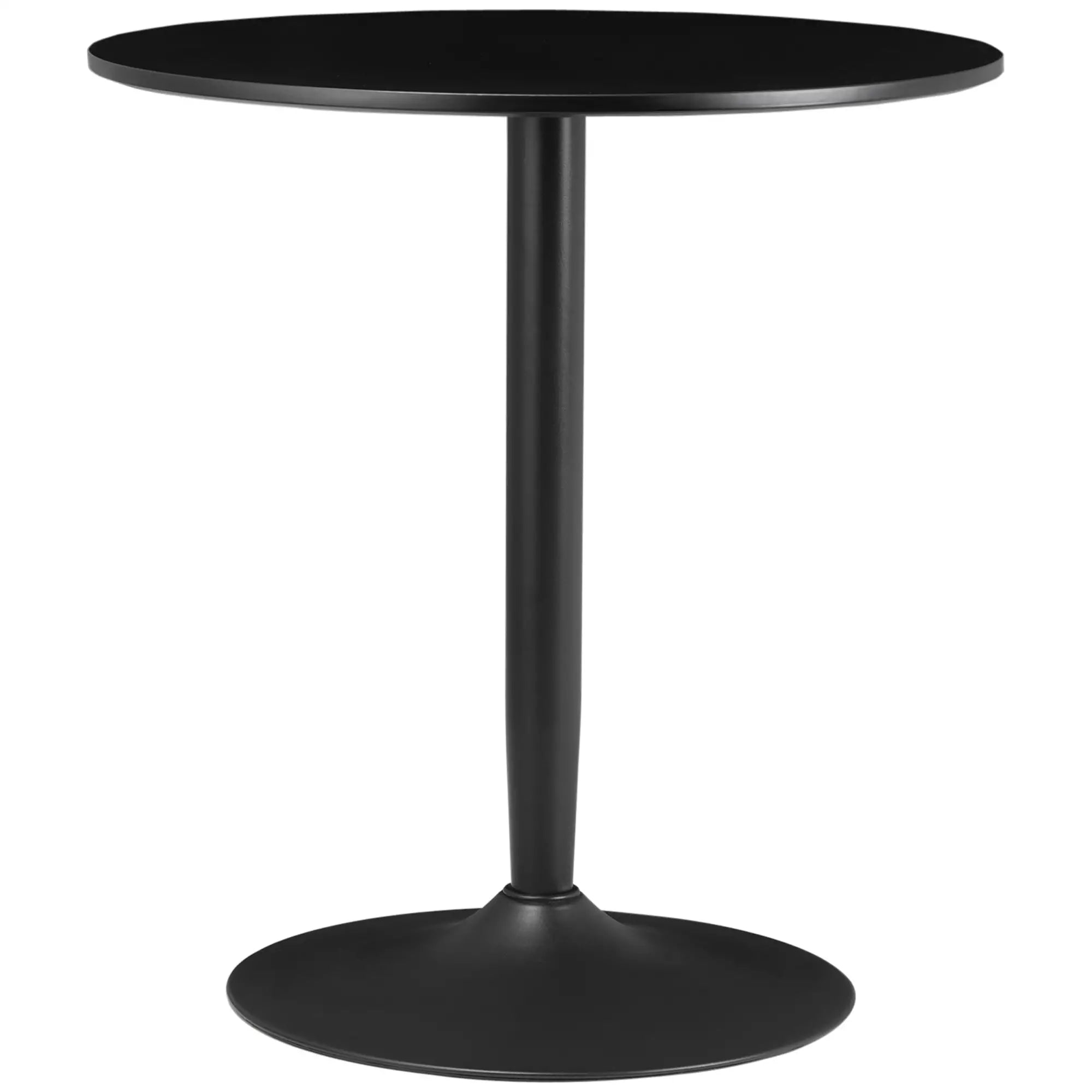 Modern Kitchen Table for 2, Round Dining Table, Steel Base, Black Bar Tables & Dining Tables Black at Gallery Canada