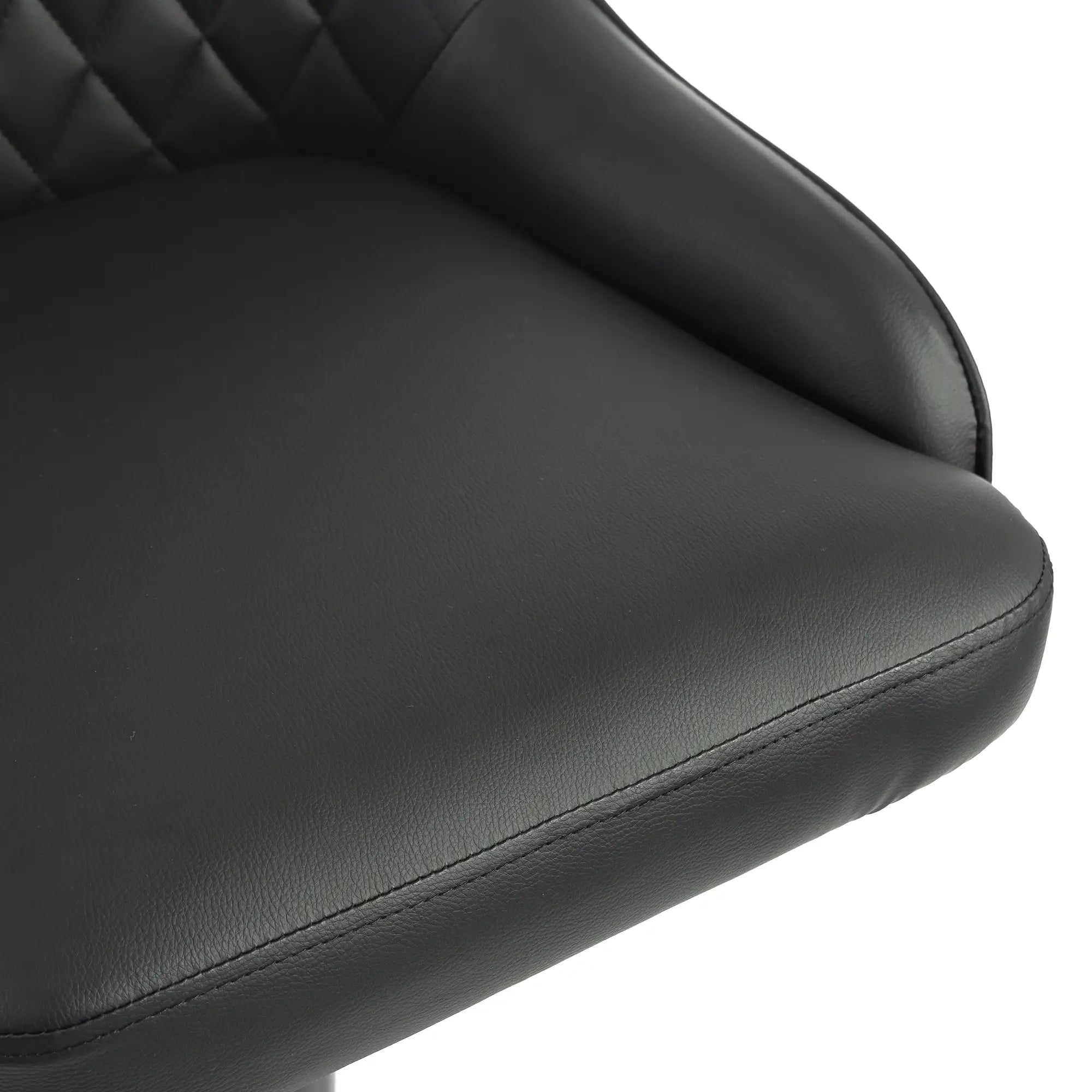 Adjustable Swivel Bar Stools With Backrest, Set Of 2, Black Bar Stools at Gallery Canada