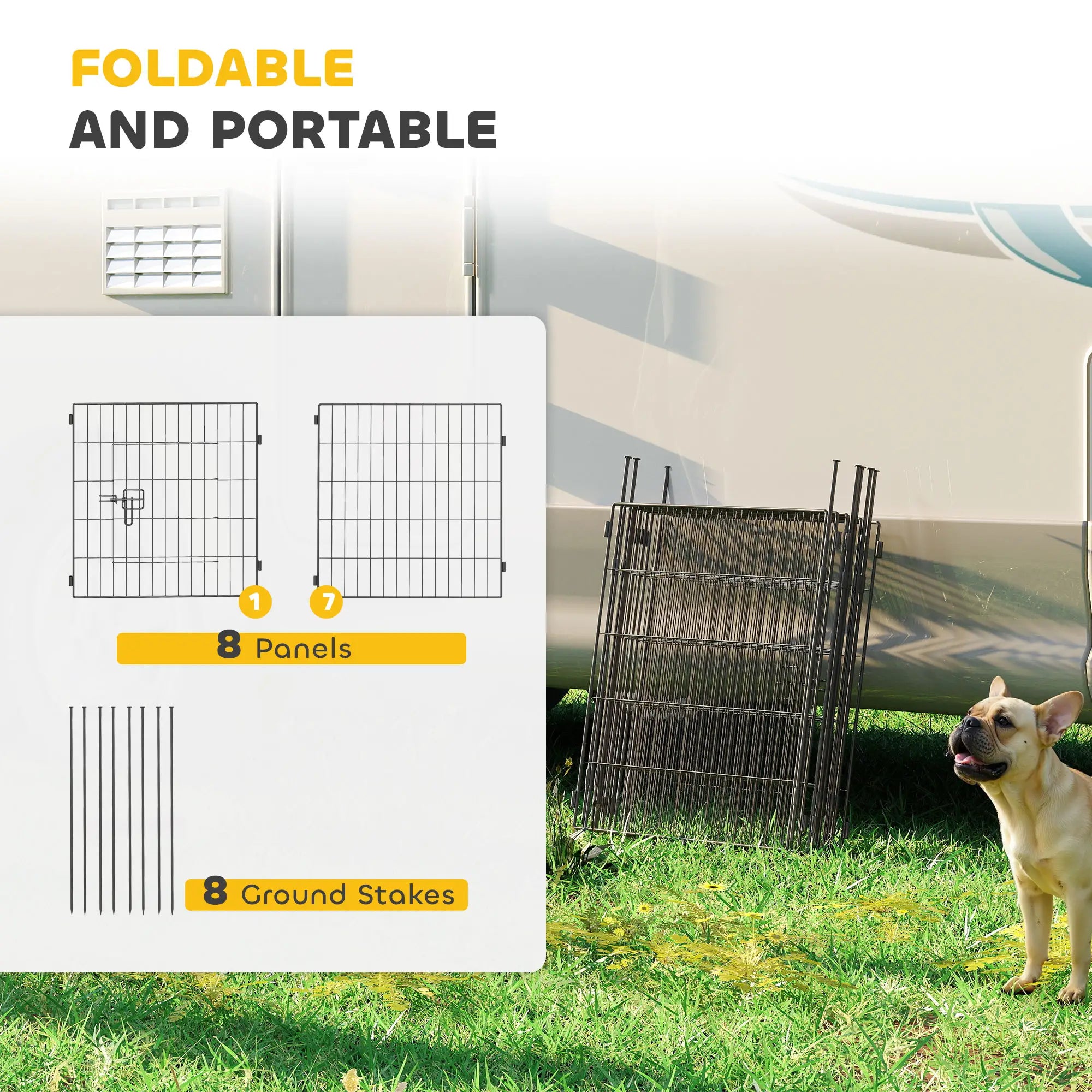 Heavy Duty Dog Playpen, 23.6