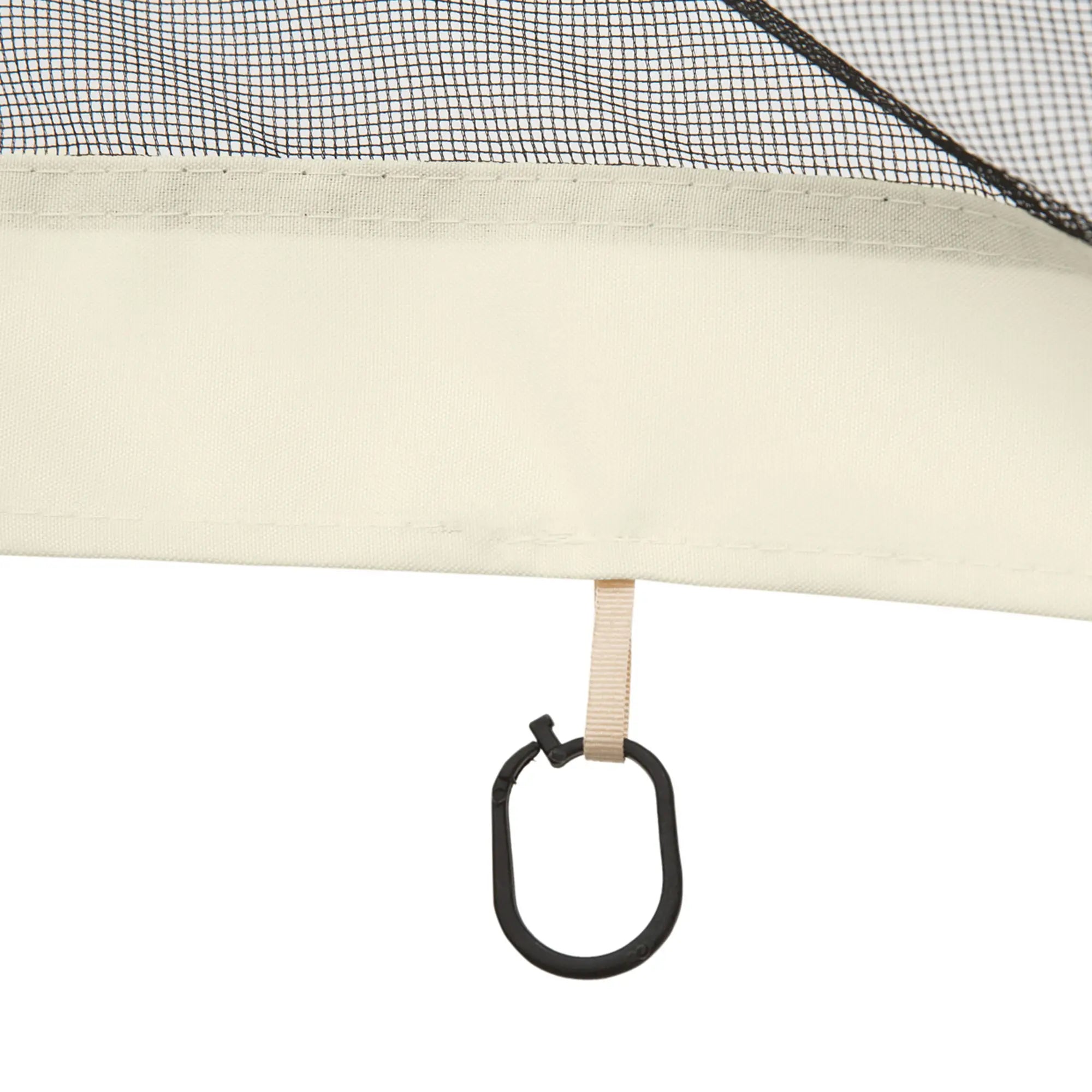 Replacement Mosquito Netting, 13' x 13', Cream White, Black Gazebos at Gallery Canada