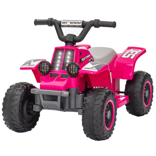 6V Kids ATV Quad, 4 Wheeler Electric Ride On Car, Pink Electric Toy Cars Pink at Gallery Canada