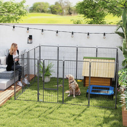 16 Panels Dog Playpen, Portable, for Large Dogs, 47" Height Houses, Kennels & Pens at Gallery Canada