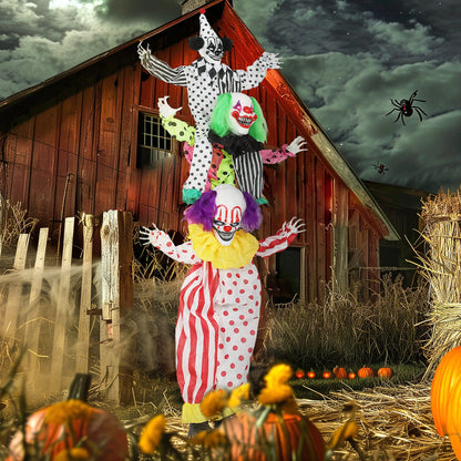 Life Size Animated Clown, Sound Activated, Red Halloween Decorations at Gallery Canada