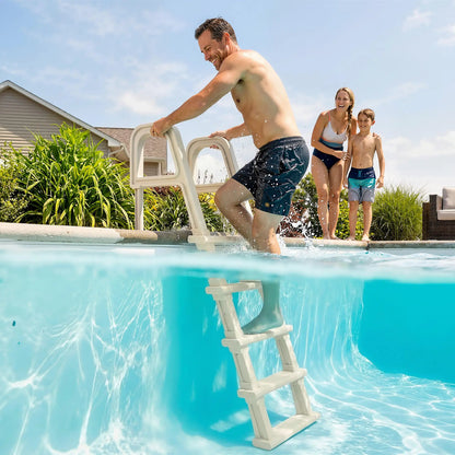 Adjustable 5-Step Pool Ladder, 63.4"-69.3", Non-Slip Steps, 300 lb Capacity Outdoor Swimming Pools & Hot Tubs at Gallery Canada