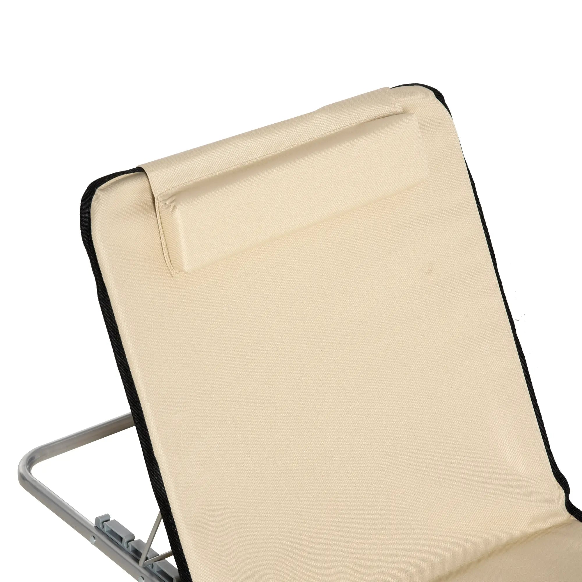 Beach Lounge Chair Set, 2 Pieces, Folding Chaise, Beige Beach Accessories at Gallery Canada