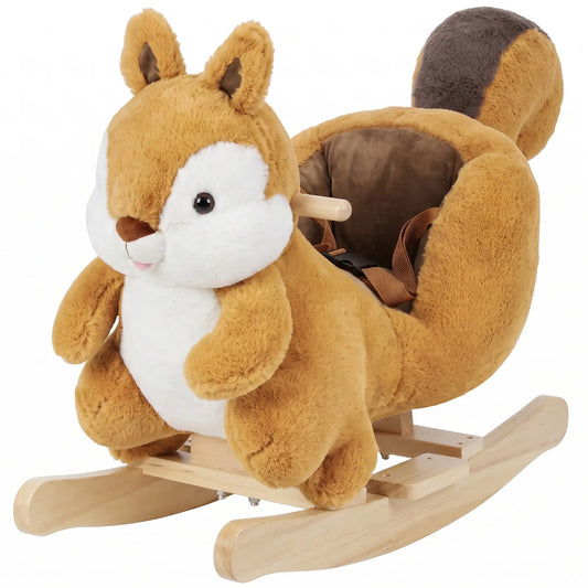 Squirrel Rocking Horse for Toddlers 1-3 Years, Brown Rocking Horses Multi Colour at Gallery Canada