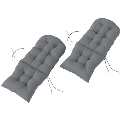 Adirondack Chair Cushions Set of 2, Grey Patio Chair Cushions Grey at Gallery Canada