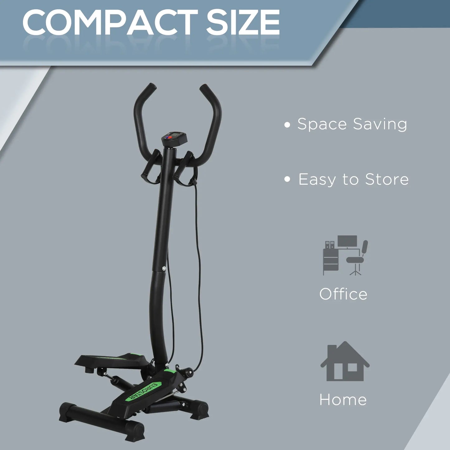 Adjustable Twist Stepper With LCD Monitor, Resistance Bands, Stair Stepper Aerobic Equipment at Gallery Canada