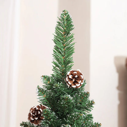 6ft Artificial Pencil Christmas Tree, 618 Branches, Pinecones, Metal Stand Pencil Christmas Trees at Gallery Canada
