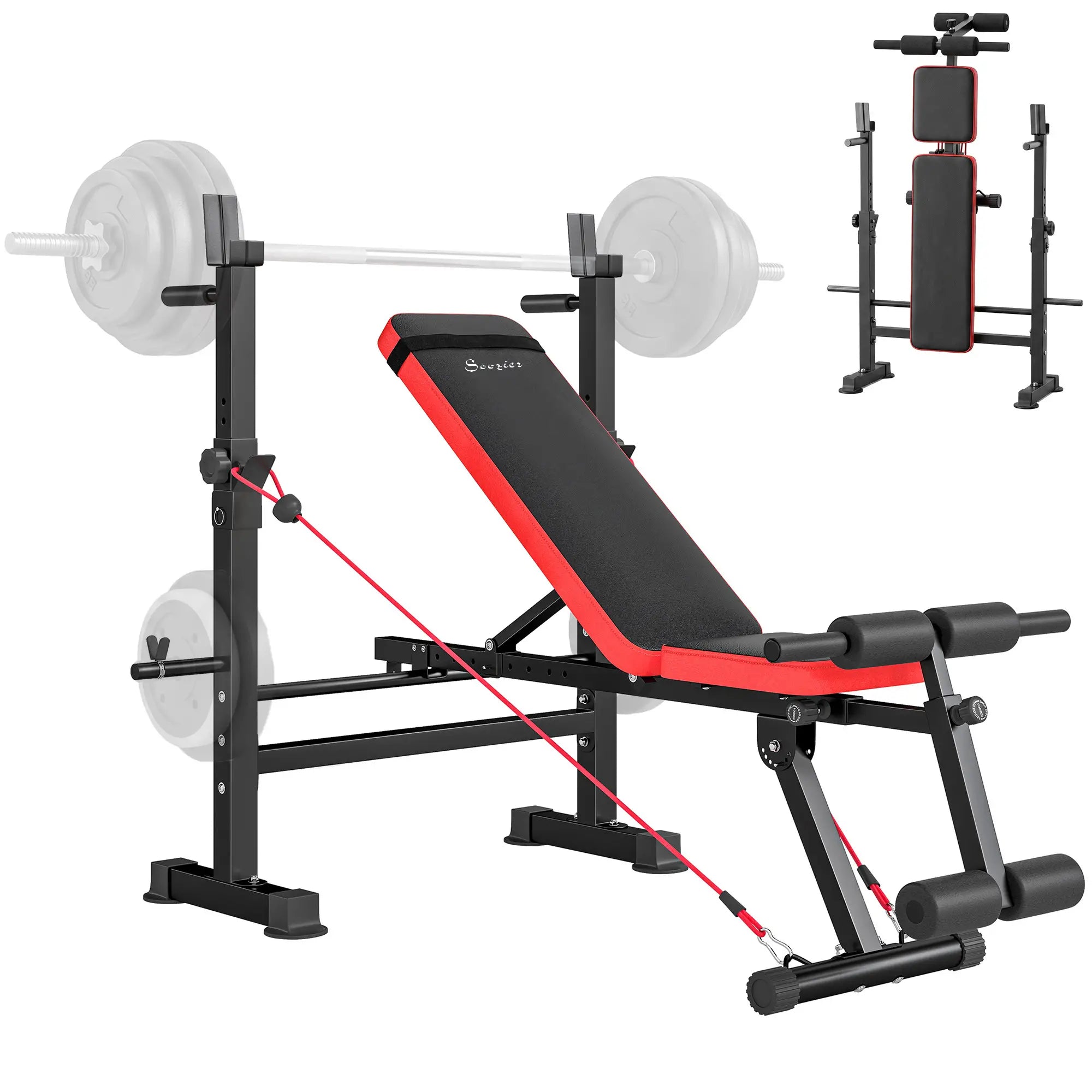 924LBS Adjustable Weight Bench, Home Gym Strength Training Weight Benches at Gallery Canada