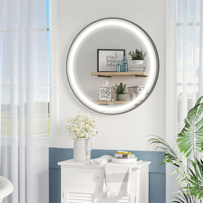 Dimmable LED Bathroom Mirror, Anti Fog Vanity Mirror, 28 In Bath Accessories at Gallery Canada