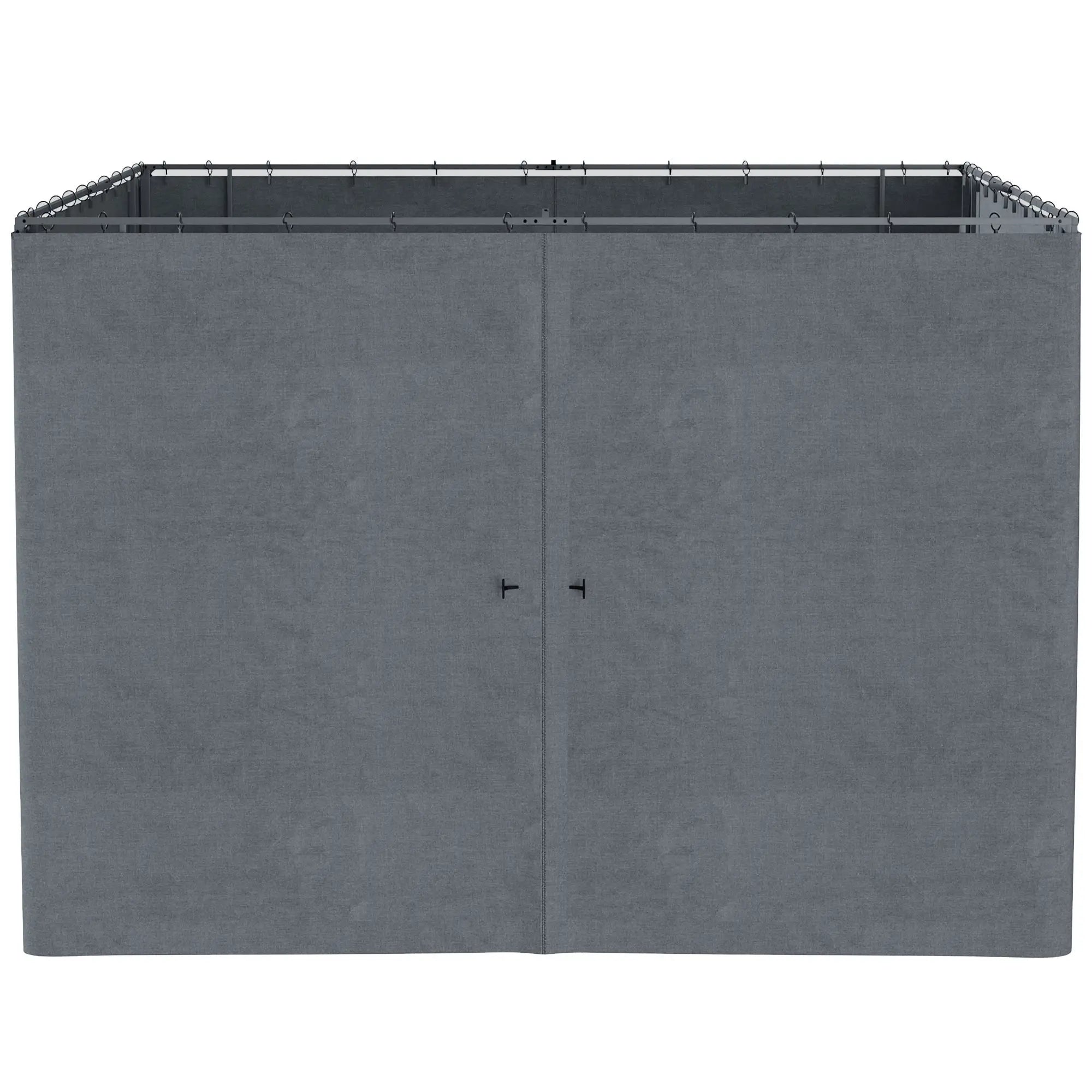 10' x 10' Gazebo Sidewall Set, 4 Panels, Hooks Included, Slate Grey Gazebo Sidewalls at Gallery Canada
