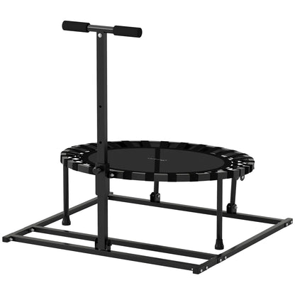 38" Rebounder Trampoline, Adjustable 8-Angle for Baseball Volleyball Soccer Trampolines Black at Gallery Canada