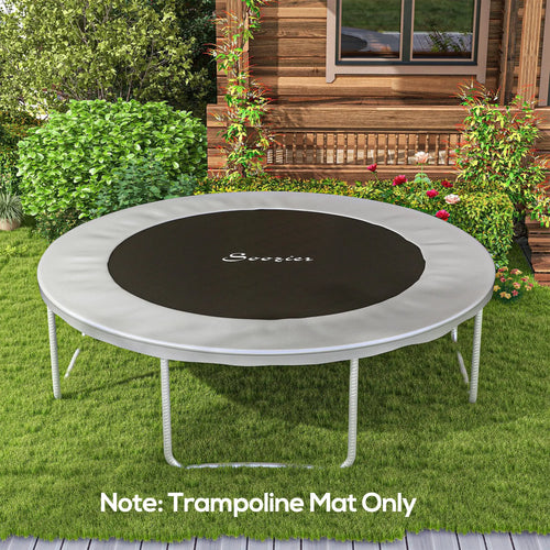 Trampoline Mat Replacement, 12ft, with Spring Pull Tool, 72 V-Hooks, Green