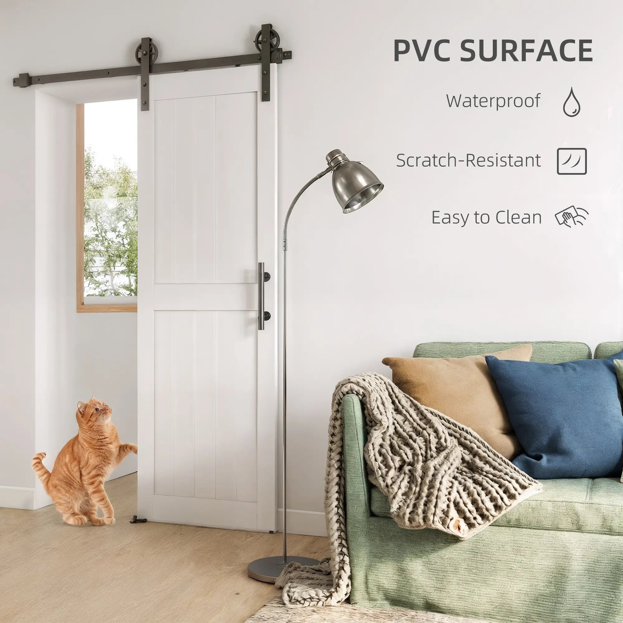 Barn Door with 5FT Sliding Hardware Kit, White Door Hardware at Gallery Canada