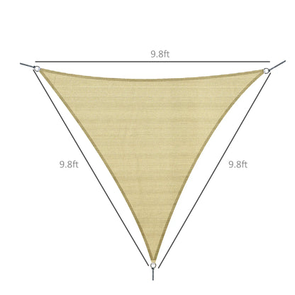 Triangle 10' X 10' X 10' Sun Shade Sail, UV Block Canopy For Patio Deck, Sand Shade Sails at Gallery Canada