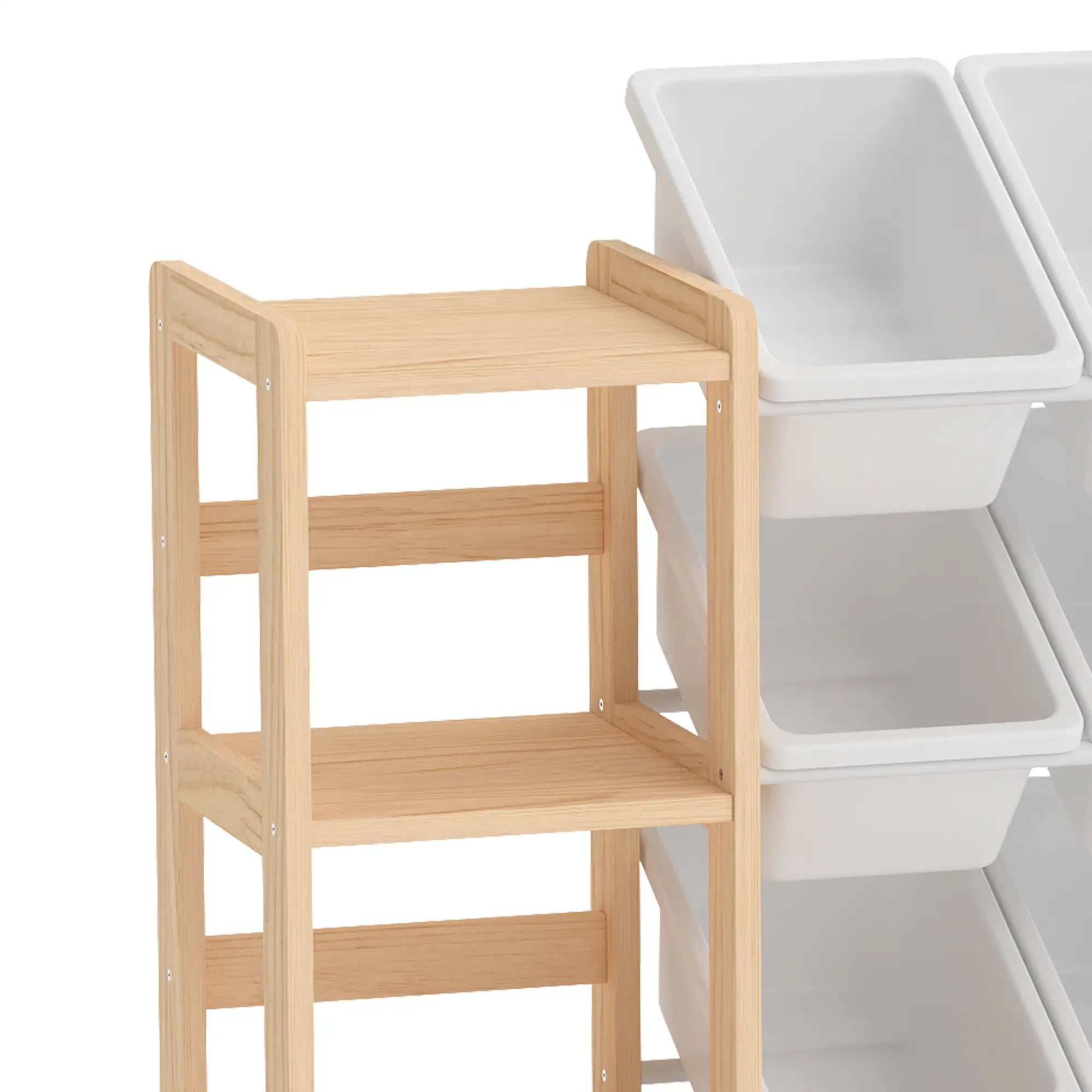 Kids Toy Storage Organizer, 3 Shelves, 12 Bins, Natural Baby & Kids Storage at Gallery Canada