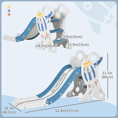 Toddler Slide, Indoor Climber Playset, Space Theme, 1.5-3 Years, Blue Gym Sets & Swings at Gallery Canada