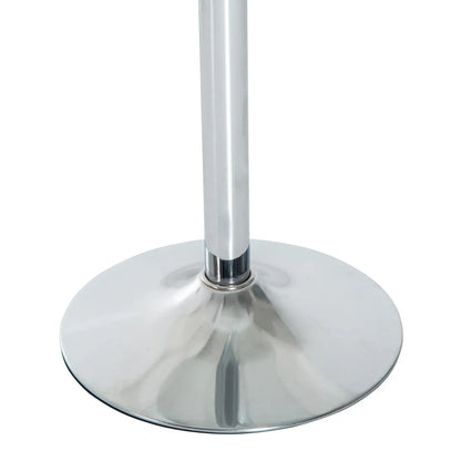 Round Dining Table, Tempered Glass Top, Galvanized Metal Base, Small, Silver Bar Tables & Dining Tables at Gallery Canada