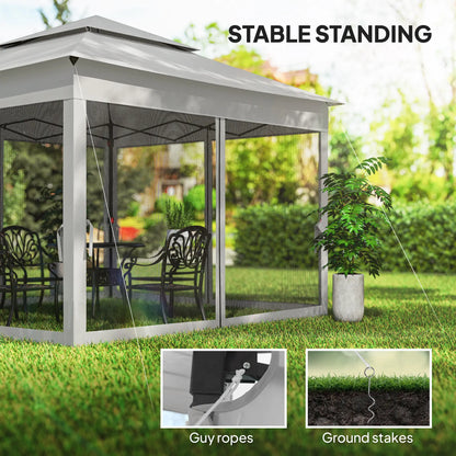 11' x 11' Pop Up Canopy Tent, Light Grey Pop Up Canopies at Gallery Canada
