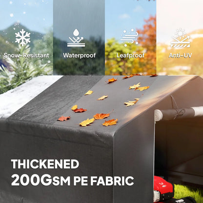 10' x 10' Portable Shed, Waterproof Bike Tent, Dark Grey Sheds at Gallery Canada