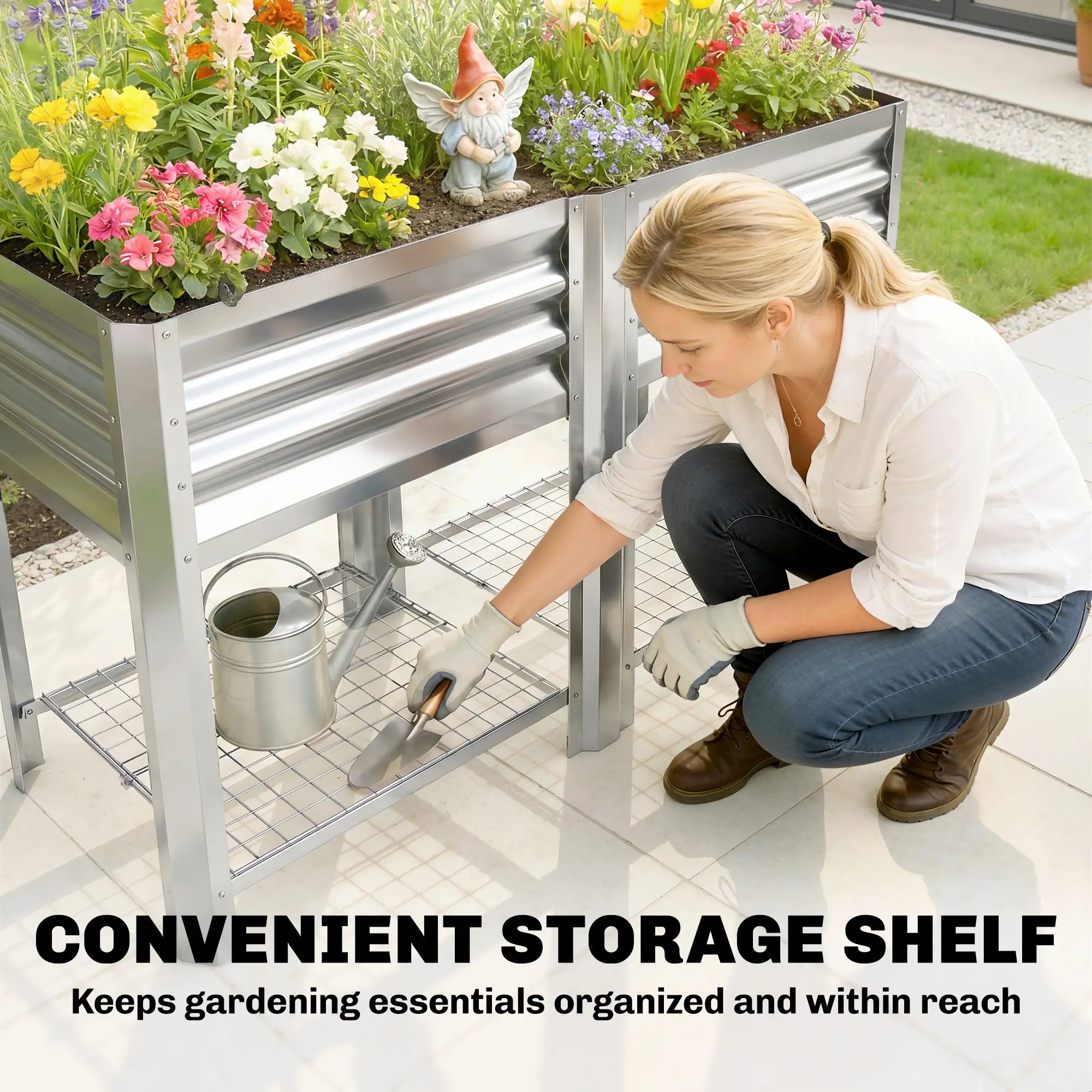 Raised Garden Bed With Legs, 31.5