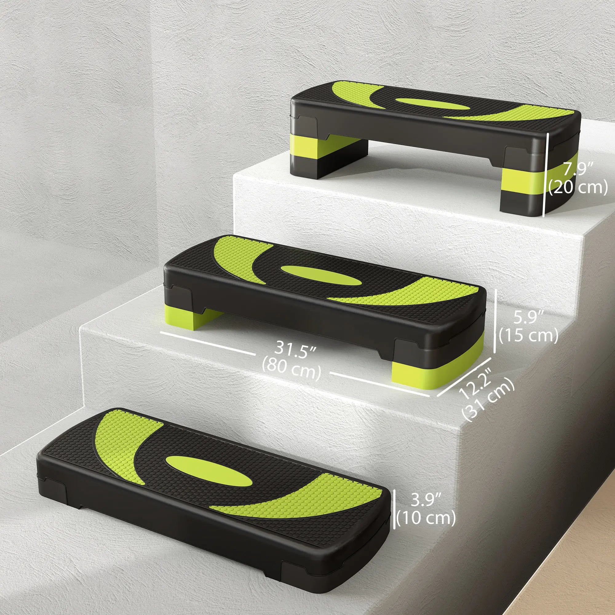 Adjustable Aerobic Stepper, Exercise Step Platform, 4