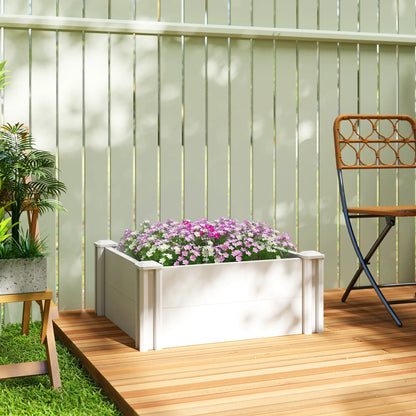 Modular Raised Garden Bed Kit, 2 x 2 x 1ft, White Raised Garden Beds at Gallery Canada