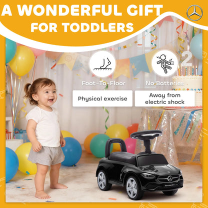 Mercedes-Benz C-Class Kids Ride On Car, 18-36 M, Black Push Cars for Toddlers at Gallery Canada