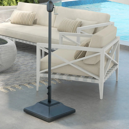 Square Umbrella Base With Wheels, 99 Lbs Water Or 132 Lbs Sand Filled, Black Umbrella Bases at Gallery Canada