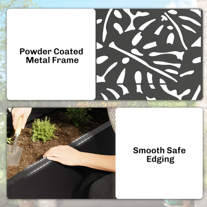 Metal Raised Garden Bed With Trellis, Freestanding Or Wall Mounted Galvanized Planter Boxes at Gallery Canada