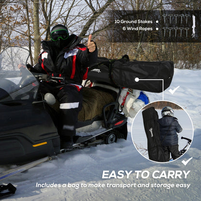 5-8 Person Pop-Up Ice Fishing Shelter, Portable Tent, Blue Ice Fishing Tents at Gallery Canada