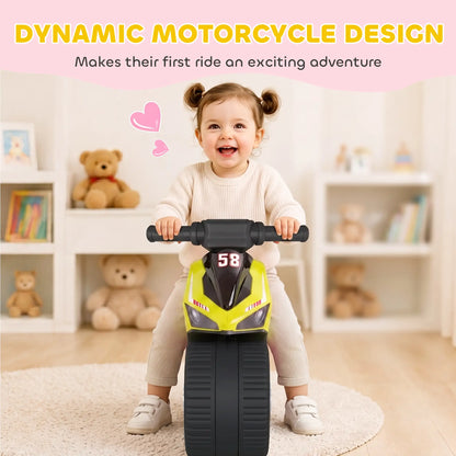 Balance Bike With Music, Wide Tires, Green Riding & Rocking Toys at Gallery Canada