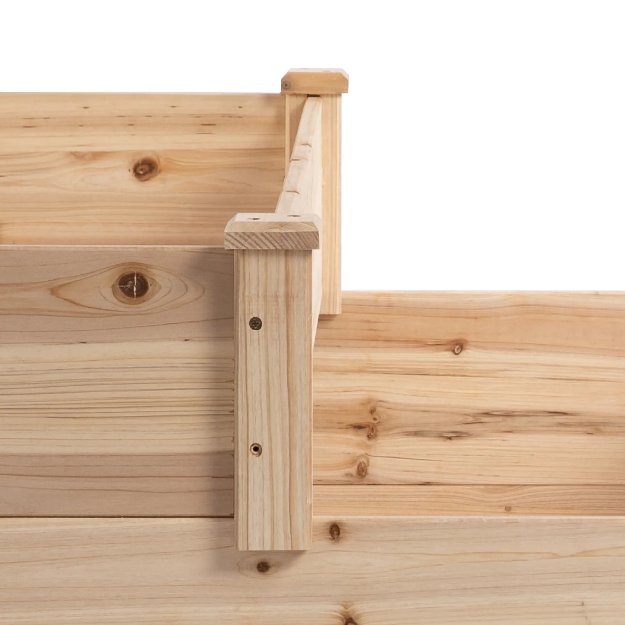 49x49x22 Inch 3-Tier Raised Garden Bed, Wooden Planter Kit, Natural Wooden Planter Boxes at Gallery Canada
