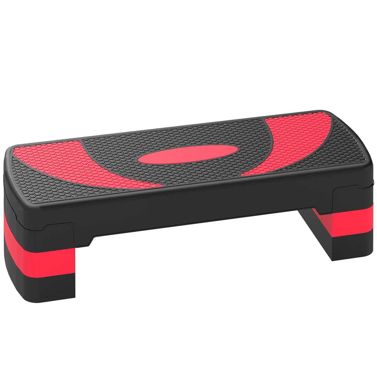 Adjustable Aerobic Stepper, Exercise Step Platform, 4"-6"-8", Red Aerobic Equipment at Gallery Canada