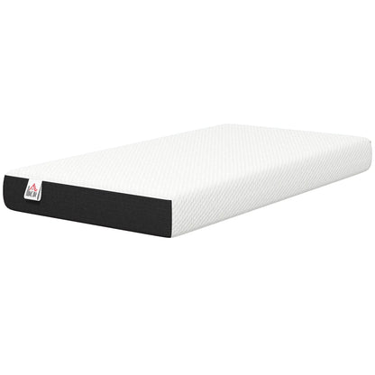 Twin 8 Inch Memory Foam Mattress, Medium Firm, CertiPUR-US Mattresses White, Grey at Gallery Canada