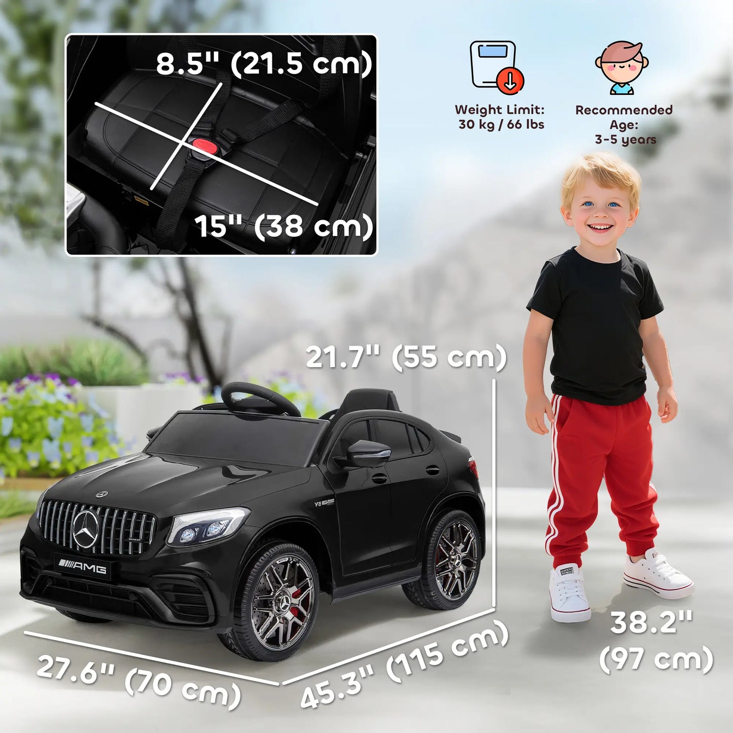 Kids Ride On Car 12V Electric, Remote Control, Suspension Wheel, Black Electric Toy Cars at Gallery Canada
