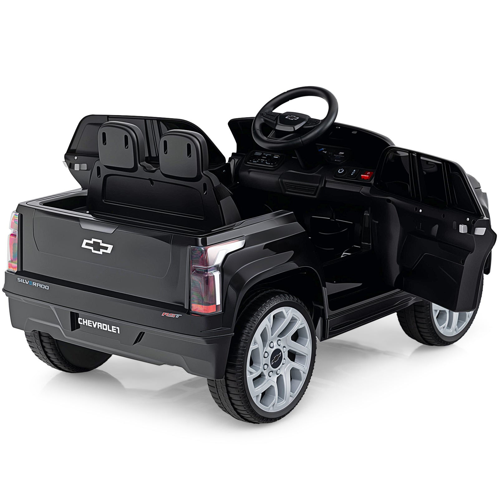 12V Ride On Car Truck, Remote Control, Black Powered Ride On Toys at Gallery Canada
