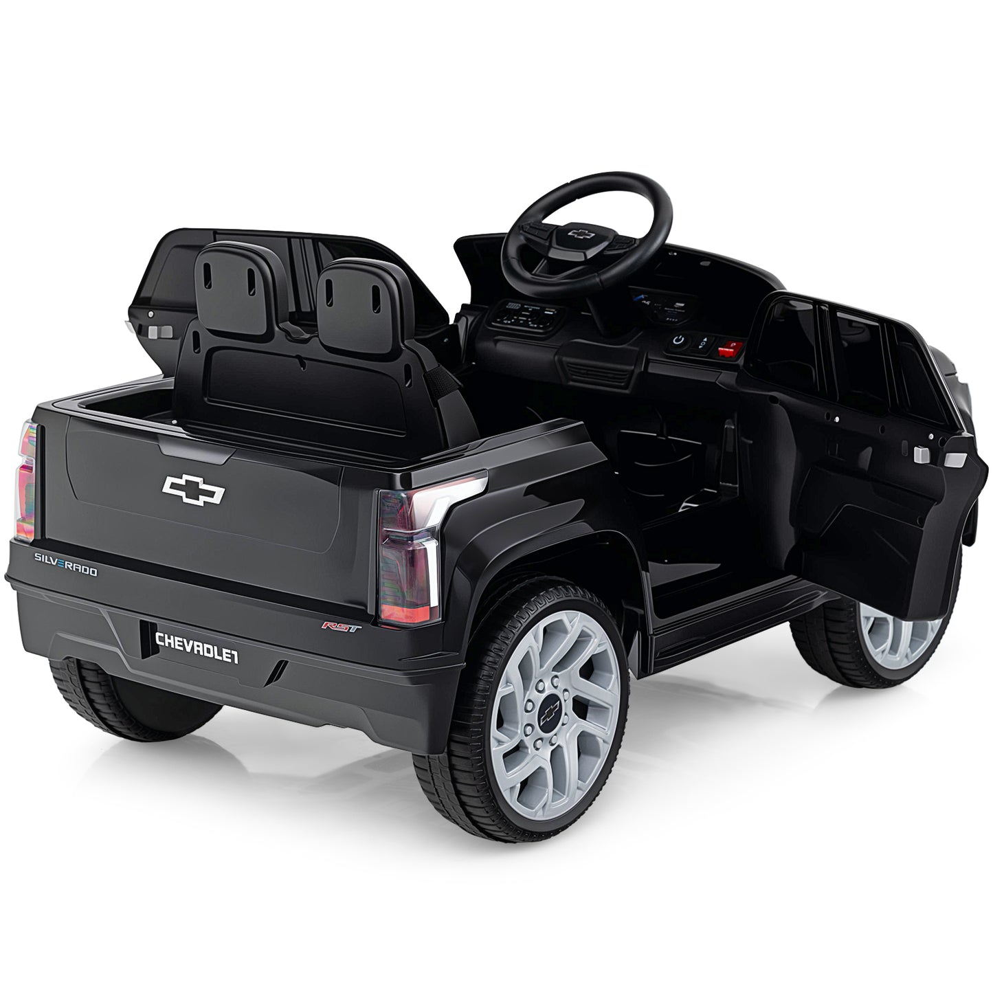 12V Ride On Car Truck, Remote Control, Black Powered Ride On Toys at Gallery Canada