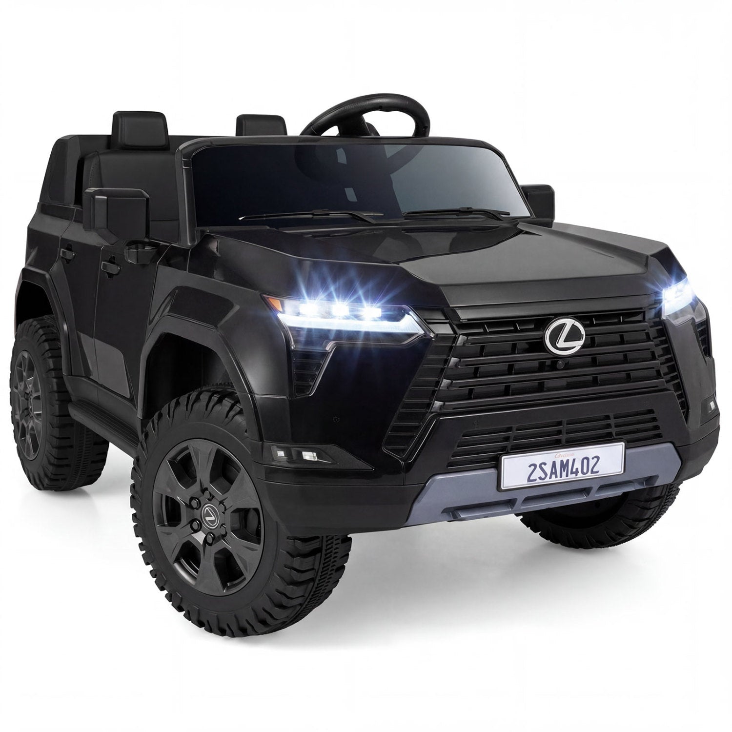 24V 4WD Electric Ride On Car, For Ages 3+, Black Powered Ride On Toys Black at Gallery Canada