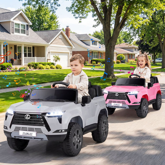 24V 4WD Ride On Car, Remote Control, Ages 3+, Gray Powered Ride On Toys Gray at Gallery Canada