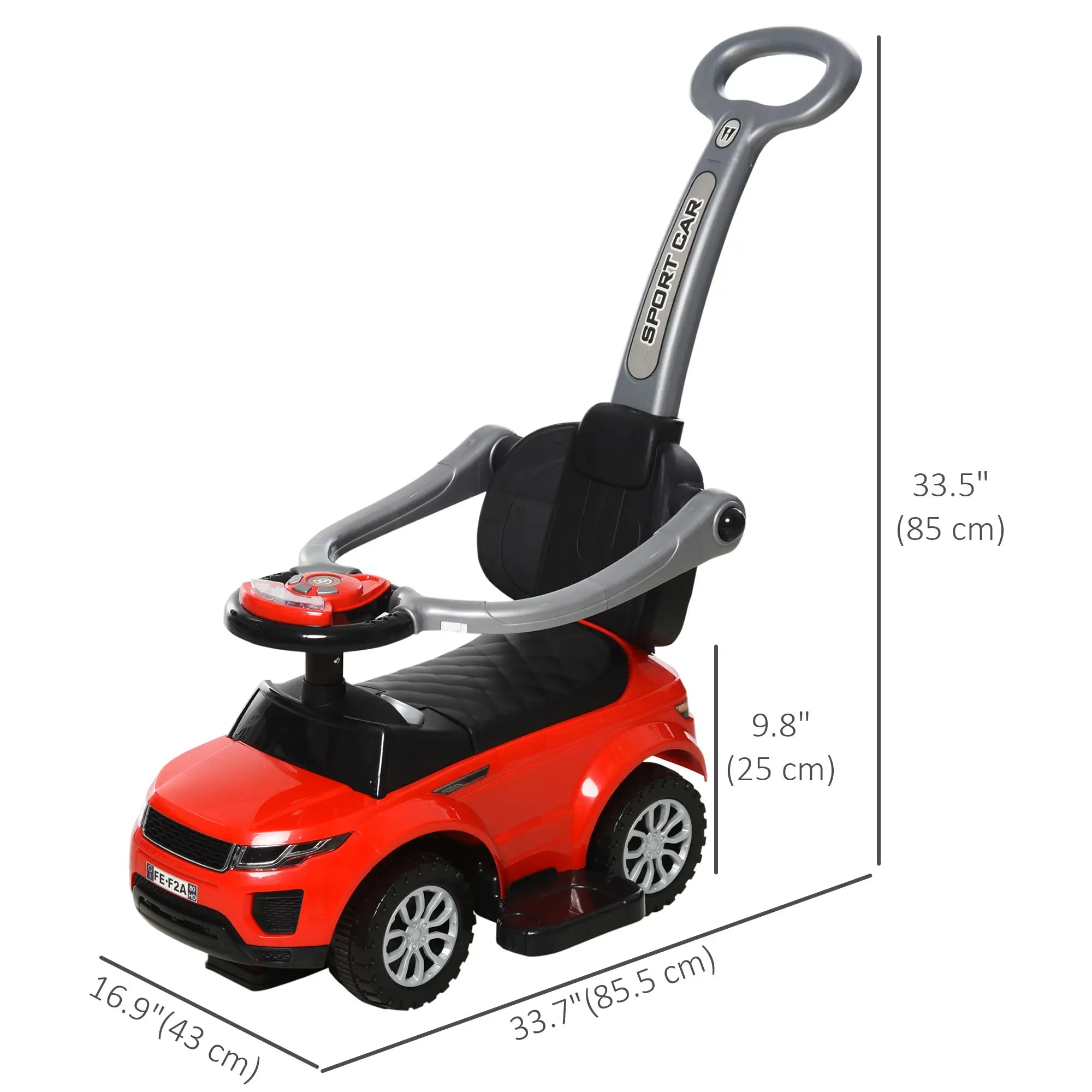 3 In 1 Ride On Push Car, Toddler Sliding Walking Car, Red Push Cars for Toddlers at Gallery Canada
