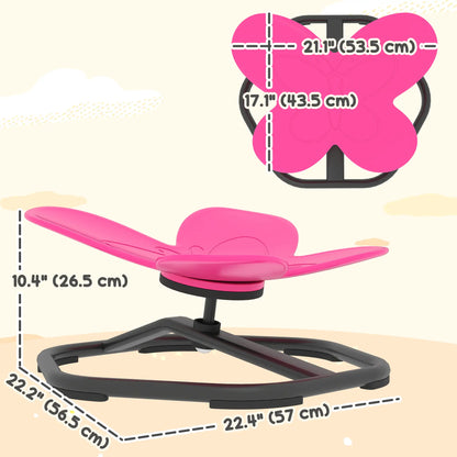 Butterfly Kids Swivel Chair, Non-Slip Sensory Chair, Pink Kids Chairs & Seating at Gallery Canada