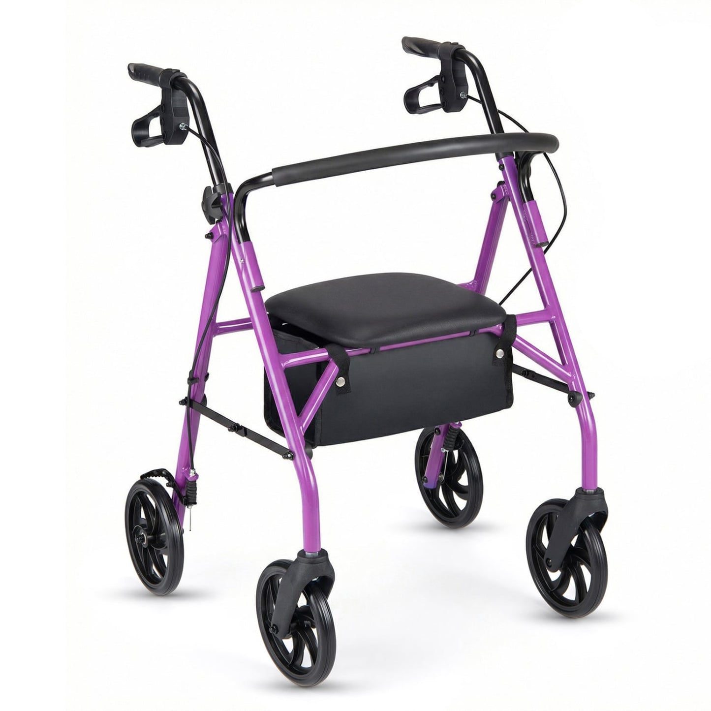 Adjustable Rollator Walker With Seat, Purple Walkers & Rollators at Gallery Canada
