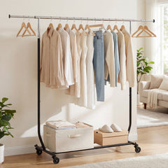 Rolling Clothes Rack, Extendable Garment Stand Coat Racks & Hall Trees Options at Gallery Canada